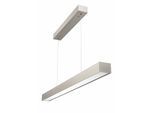 EVOTEC LED Pendelleuchte "OFFICE ONE", Energieeffizienz: C, grau (aluminiumfarben), 1, 1 Stk., Leuchten, Touch-Dimmer, Made in Germany, ESG-Sicherheitsglas, LED Pendelleuchte
