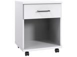 Rollcontainer WIMEX "Home Desk", weiß, B:46cm H:58cm T:40cm, Holzwerkstoff, Rollwagen, Rollcontainer, mit 1 Schublade, 46cm breit, 58cm hoch