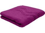 Duschtuch ROSS "Cashmere feeling", pink (fuchsia), B:75cm L:140cm, Frottier, Baumwolle, Handtücher, Duschtuch, 100% Baumwolle, mit Wellen-Bordüre, große Farbauswahl