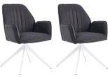 Stuhl HOME AFFAIRE "Pollenca", grau (anthrazit, schwarz, anthrazit), B:56cm H:86cm T:64cm, Metall, Stühle, Stuhl, tolle Optik