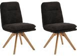 Esszimmerstuhl HOME AFFAIRE "Valencia", grau (anthrazit, braun, anthrazit), H:92cm T:68cm, Metall, Stühle, Esszimmerstuhl, verschiedene Gestelle in Holz oder Metall