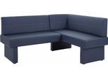 Eckbank HOME AFFAIRE, blau, B:142cm H:89cm T:182cm, Sitzbänke, Eckbank