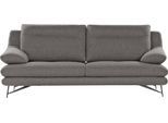 3-Sitzer CALIA ITALIA "Cezanne modern, elegant und bequem, aufwendige Detailverarbeitung", grau (34 tortora), B:215cm H:90cm T:96cm, Sofas, 3-Sitzer, wahlweise mit Sitztiefenverstellung