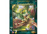 Malen nach Zahlen SCHIPPER "Meisterklasse Premium - Gartenparadies", bunt, Malvorlagen, KinderB:40cm H:50cm, Malen nach Zahlen, Made in Germany, B:40cm H:50cm