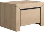 Nachttisch GAMI "Brugge", braun (kastanie natur, kastanie natur, kastanie natur), B:57cm H:38cm T:41cm, Tische, Nachttisch, Breite 57 cm