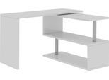 Schreibtisch HOME AFFAIRE "Volta, Made in Italy", weiß (weiß, weiß), B:120cm H:75cm T:50cm, Tische, Schreibtisch, multifunktional - als Computertisch, Eckschreibtisch oder Sideboard