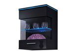 Vitrine HÖLTKEMEYER "Show", schwarz, B:50cm H:60cm T:32cm, Schränke, Vitrine, Höhe 60 cm, ohne Beleuchtung