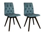 Esszimmerstuhl OTTO HOME "Rania", blau (petrol, buche wenge), B:45cm H:91cm T:55cm, Holzwerkstoff, Massivholz, Stühle, Esszimmerstuhl, mit Massivholzbeinen