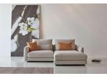 Ecksofa TENKSOM "Polsterecke, L-Form, Eckcouch, mit Federkern, inkl. Kissen", beige (natur), B:225cm H:68cm T:171cm, Sofas, Ecksofa, legerer Sitzkomfort zum Entspannen und Verweilen