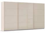 Schwebetürenschrank OTTO HOME "Kleiderschrank Schrank Garderobe AGORDO mit Glasfront", beige (beige, glas beige (champagner)), B:360cm H:210cm T:62cm, Holzwerkstoff, Schränke, Schwebetürenschrank, durchdachte Innenausstattung, in 4 Breiten und 2 Höhen MADE IN GERMANY