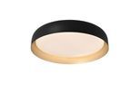 JUST LIGHT Deckenleuchte "OSKO", schwarz, 1, Ø 57cm H: 11,5cm, 1 Stk., Leuchten, LED, Fernbedienung, Funk inkl., Deckenleuchte