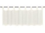 Scheibengardine GERSTER "Willi" Gr. 1, beige (natur), B:150cm H:50cm, Polyester, Gardinen, Scheibengardine, HxB: 50x150, mit gecrashtem Streifendesign