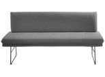 Polsterbank K+W KOMFORT & WOHNEN, grau, B:172cm H:87cm T:65cm, Sitzbänke, Polsterbank, Spitzkissenoptik, Sitzsteppung, hoher Sitzkomfort, in 2 Größen wählbar
