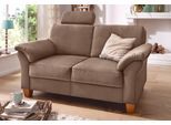 2-Sitzer HOME AFFAIRE "Borkum, B: 156cm", braun, B:156cm H:87cm T:88cm, Struktur (100% Polyester);Luxus-Microfaser ALTARA NUBUCK (100% Polyester);MELROSE (100% Polyester);Luxus-Microfaser Toro (100% Polyester), Sofas, 2-Sitzer, mit Federkern