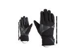 Skihandschuhe ZIENER "KOANA-Z AS PR glove lady", Damen, Gr. 6, schwarz, Obermaterial: 100% Polyester. Innenseite: 100% Polyester. Futter: 100% Polyester. Futter 2: 100% Polyester. Wattierung: 100% Polyester, Handschuhe Skihandschuhe