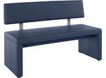 Sitzbank OTTO HOME "Charissa", blau (dunkelblau), B:180cm H:90cm T:53cm, Sitzbänke, Sitzbank, mit Lehne, Breite 140, 160 oder 180 cm