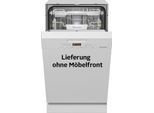 MIELE teilintegrierbarer Geschirrspüler "G 5540 SCi SL Active", Energieeffizienz: E, silber (weiß), B:45cm H:81cm T:57cm, Geschirrspüler, teilintegrierbarer Geschirrspüler
