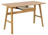 Schreibtisch ACTONA GROUP "Barnett", natur, B:120cm H:75cm T:60cm, Tische, Schreibtisch, Schreibtisch, Schublade matt Eiche Lack Furnier,120x60x75cm