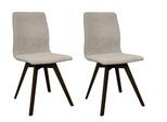 Esszimmerstuhl OTTO HOME "Rania", beige (beige, buche wenge), B:45cm H:91cm T:55cm, Holzwerkstoff, Massivholz, Stühle, Esszimmerstuhl, Massivholzgestell, mit Keder