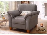 Sessel HOME AFFAIRE "Borkum, B: 101cm", grau, B:101cm H:87cm T:88cm, Struktur (100% Polyester);Luxus-Microfaser ALTARA NUBUCK (100% Polyester);MELROSE(100% Polyester);Luxus-Microfaser Toro (100% Polyester), Sessel, Sessel, mit Federkern