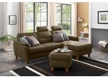 Ecksofa HOME AFFAIRE "Palmera L-Form, B: 244 cm - OTTO. Verlässliche Qualität.", grün (oliv), B:244cm H:89cm T:163cm, 100% Polyester;Struktur (100% Polyester);Luxus-Microfaser in Lederoptik (100% Polyester), Sofas, Ecksofa, optional Bettfunktion & Bettkasten, Federkern