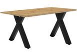Schreibtisch MÄUSBACHER "Mio", braun (asteiche), B:120cm H:75cm T:70cm, Tische, Schreibtisch