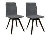 Esszimmerstuhl OTTO HOME "Rania", schwarz (schwarz, buche wenge), B:45cm H:91cm T:55cm, Holzwerkstoff, Massivholz, Stühle, Esszimmerstuhl, Massivholzgestell, mit Keder