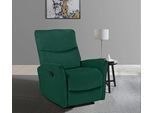 Relaxsessel HOME AFFAIRE "Chesley, TV-Sessel mit Schlaffunktion, Sessel Wohnzimmer", grün (dunkelgrün), B:81cm H:100cm T:98cm, 100% Polyesther, Sessel, Relaxsessel, mit Relaxfunktion, frei stellbar