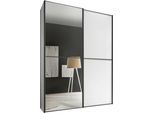 Schwebetürenschrank STAUD "Sinfonie Plus, edles Design in hochwertiger Qualität, Made in Germany", weiß, B:167cm H:222cm T:68cm, Holzwerkstoff, Schränke, Schwebetürenschrank, Mit vier verschiedenen Ausstattungsvarianten