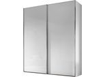 Schwebetürenschrank STAUD "Sinfonie Plus, edles Design in hochwertiger Qualität, Made in Germany", weiß (alpinweißglas), B:200cm H:222cm T:68cm, Holzwerkstoff, Schränke, Schwebetürenschrank, Mit vier verschiedenen Ausstattungsvarianten