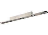 EVOTEC LED Deckenleuchte "LIGHT WAVE", Energieeffizienz: G, schwarz (aluminiumfarben, schwarz), H: 1,35cm, Leuchten, LED Deckenlampe, LED Deckenleuchte