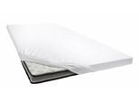 Spannbettlaken PRIMERA "Elasthan-Feinjersey Topper", weiß, 1 Stk., Jersey-Elasthan, 180x200 180x210 180x220 190x200 190x210 190x220 200x200 200x210 10cm, Jersey-Elasthan, Obermaterial: 95% Baumwolle, 5% Elasthan, Bettlaken, Spannbettlaken, Aus 95% gekämmter Baumwolle und 5% Elastan