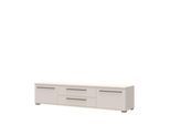TV-Board OTTO HOME "Opera TV-Lowboard, TV-Kommode, TV-Schrank, TV-Unterschrank, TV-Möbel", weiß (cashmere farbe), B:201cm H:46cm T:46cm, Holzwerkstoff, MDF, Sideboards, TV-Board, UV lackiert, Soft Close Funktion, Höhenverstellbare Füße