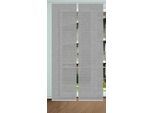 Schiebegardine HOME IN GREEN "ESTRA" Gr. 1, grau, B:60cm H:245cm, Polyester, Gardinen, Schiebegardine, SET DIGITALDRUCK,BAMBUSOPTIK RECYCELT