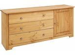 Kombikommode OTTO HOME "Hugo", beige (gelaugt, geölt), B:152cm H:68cm T:38cm, Sideboards, Kombikommode, aus massiver Kiefer, Breite 152 cm