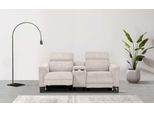 2-Sitzer OTTO HOME "LUND Cord, Relaxfunktion, TV-Sessel, manuell/elektrisch (USB-A)", beige (creme), B:195cm H:97cm T:99cm, Cord Webstoff 100% Polyester, Sofas, 2-Sitzer, m. elektrischer o. manueller Relaxfunktion, Getränkehalter u. Staufach