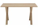 Schreibtisch MÄUSBACHER "Mio", braun (eichefarben), B:140cm H:75cm T:70cm, Tische, Schreibtisch