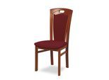 Esszimmerstuhl HOME AFFAIRE "FERDI Made in Italy, Massivholz", braun (kirsch, borde, kirschbaum, bordeaux), B:48cm H:100cm T:57cm, Massivholz, Stühle, Esszimmerstuhl, Bezug Feinstruktur (wasser- und fleckabweisend) oder Struktur