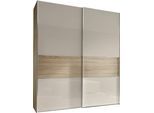 Schwebetürenschrank STAUD "Sinfonie Plus, edles Design in hochwertiger Qualität, Made in Germany", beige (sandglas), B:167cm H:222cm T:68cm, Holzwerkstoff, Schränke, Schwebetürenschrank, In vier verschiedenen Ausstattungsvarianten