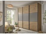 Schwebetürenschrank STAUD "Includo, Made in Germany", braun (artisan eiche, saphir), B:298cm H:222cm T:68cm, Holzwerkstoff, Schränke, Schwebetürenschrank