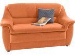 2-Sitzer DOMO COLLECTION "Lale formschönes und komfortables Sofa, zeitlos und elegant", orange (terrakotta), B:148cm H:88cm T:93cm, Struktur (100% Polyester);Microfaser PRIMABELLE (100% Polyester);Struktur grob (85% Polyester, 15% Polyacryl), Sofas, 2-Sitzer, optimal für kleinere Räume
