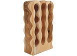Weinregal SIT, beige (natur), B:39cm H:66cm T:18cm, Massivholz, Regale, Weinregal, mit Flaschenhalterung