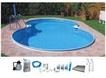 Achtformpool MY POOL BWT "SYDNEY 2", weiß, B:320cm H:120cm L:525cm, Schwimmbecken, Achtformpool, für den Volleinbau inkl. umfangreichem Zubehör in versch. Größen