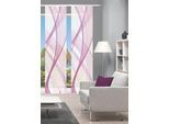 Schiebegardine VISION "PACOLIA" Gr. 1, pink, B:60cm H:260cm, Polyester, Gardinen, Schiebegardine, SET,SCHIEBEVORHANG,BAMBUS,DIGITALDRUCK
