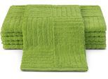 Gaestehandtuecher ROSS "CARRE", grün (kiwi), B:30cm L:50cm, Frottier, Frottier, Handtücher, Gaestehandtuecher, 100% Baumwolle, Rippenstruktur, große Farbauswahl