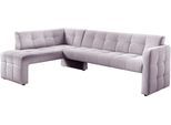 Essbank EXXPO - SOFA FASHION "Barista, bequem und elegant, hohe Bodenfreiheit", rosa (powder rose), B:245cm H:83cm T:159cm, Sitzbänke, Essbank, Eckbank Barista bequem und elegant, hochwertige Detailverarbeitung