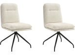 Esszimmerstuhl HOME AFFAIRE "Valencia", beige (natur, schwarz, natur), H:92cm T:68cm, Metall, Stühle, Esszimmerstuhl, verschiedene Gestelle in Holz oder Metall