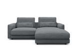 Ecksofa TENKSOM "Polsterecke, L-Form, Eckcouch, mit Federkern, inkl. Kissen", grau (hellgrau), B:225cm H:68cm T:171cm, Sofas, Ecksofa, legerer Sitzkomfort zum Entspannen und Verweilen
