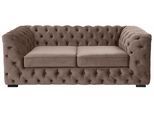 Chesterfield-Sofa HOME AFFAIRE "Kalina", braun, B:190cm H:67cm T:98cm, Sofas, Chesterfield-Sofa, mit klassischer Chesterfield-Knopfheftung