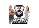 Miweba Sports Kettlebell KB200, Kunststoff-Kugelhantel, 4-12 kg, Anti-Rutsch-Griff, Hartgummifüße (6,0 kg)